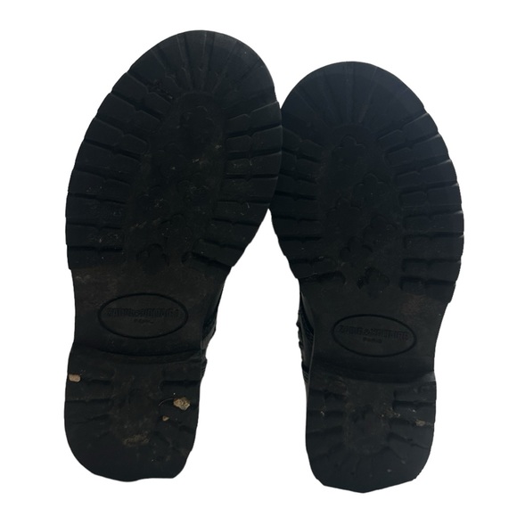 Zadig & Voltaire Joe Black Ankle Zip Combat Military Gothic Punk Boots Fit - Picture 15 of 16